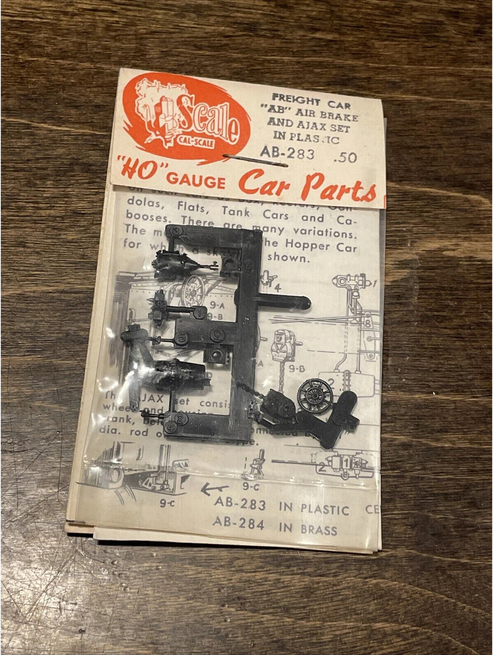 Cal-Scale HO GAUGE Parts Freight Car AB Air Brake And Ajax Set AB-283 Plastic